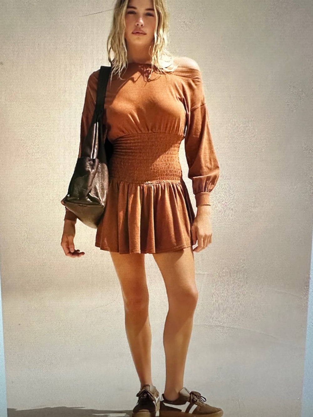 FREE PEOPLE FREE-EST SCORTCHING HOT LONG SLEEVE MINI DRESS.NWT